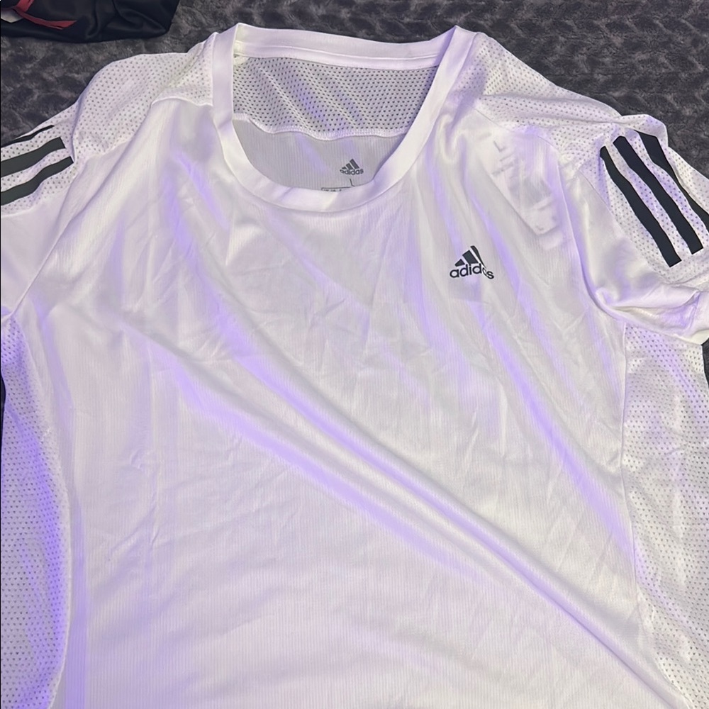 Adidas White Athletic T-Shirt